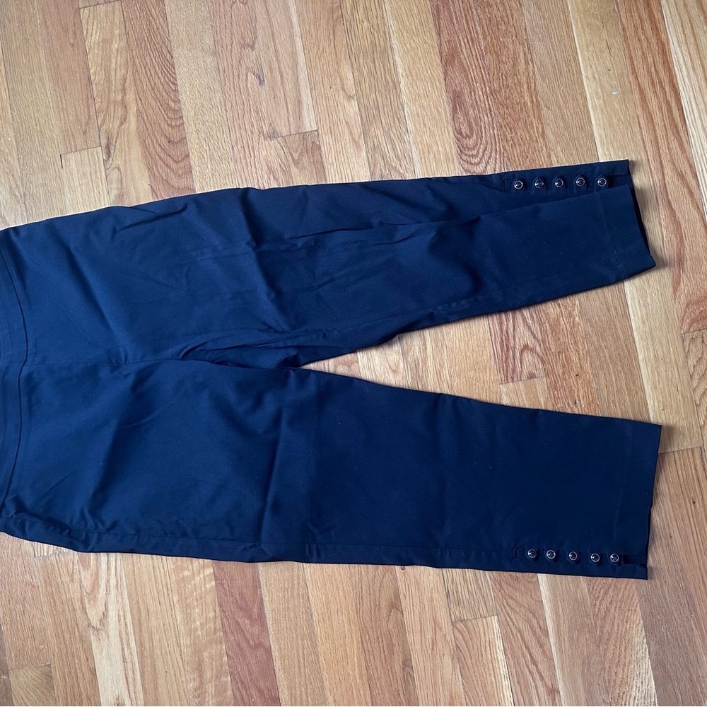 Chic Black Button-Detail Pants